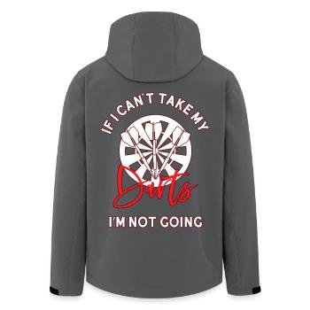 If I Can't Take My Darts - Men’s Recycled Softshell Jacket by Stanley/Stella - black - Back - AI Model Male 185 light (185cm)