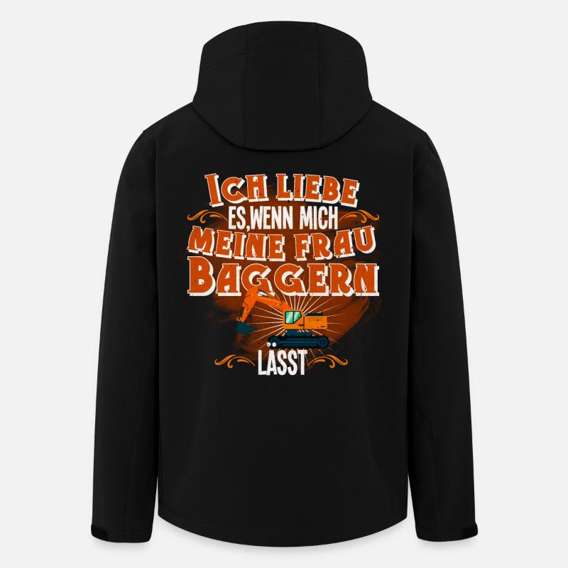 excavator - Men’s Recycled Softshell Jacket by Stanley/Stella - black