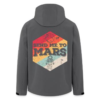 Envoyez-moi sur Mars - Veste softshell homme en polyester recyclé Stanley/Stella - noir - Dos - AI Model Male 185 light (185cm)