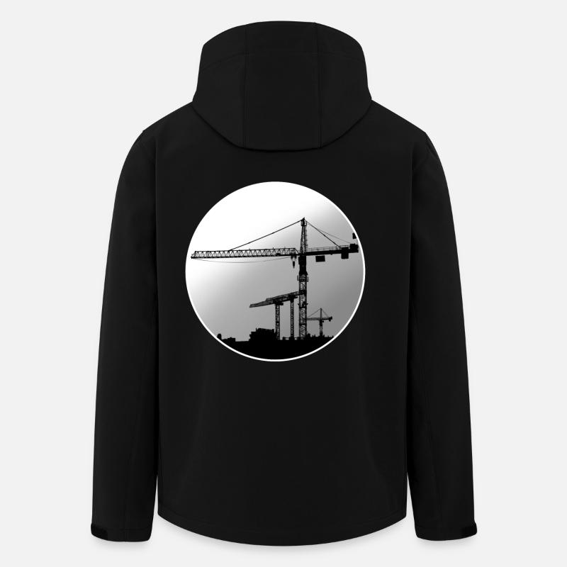 Crane operator crane - Men’s Recycled Softshell Jacket by Stanley/Stella - black