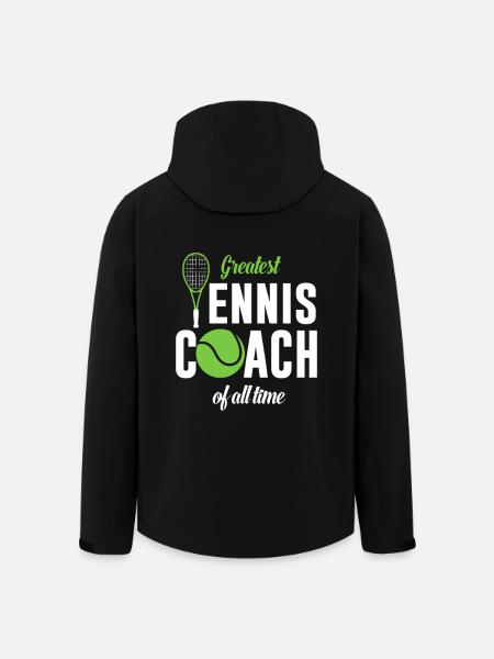 Largest tennis coach ever - Men’s Recycled Softshell Jacket by Stanley/Stella - black