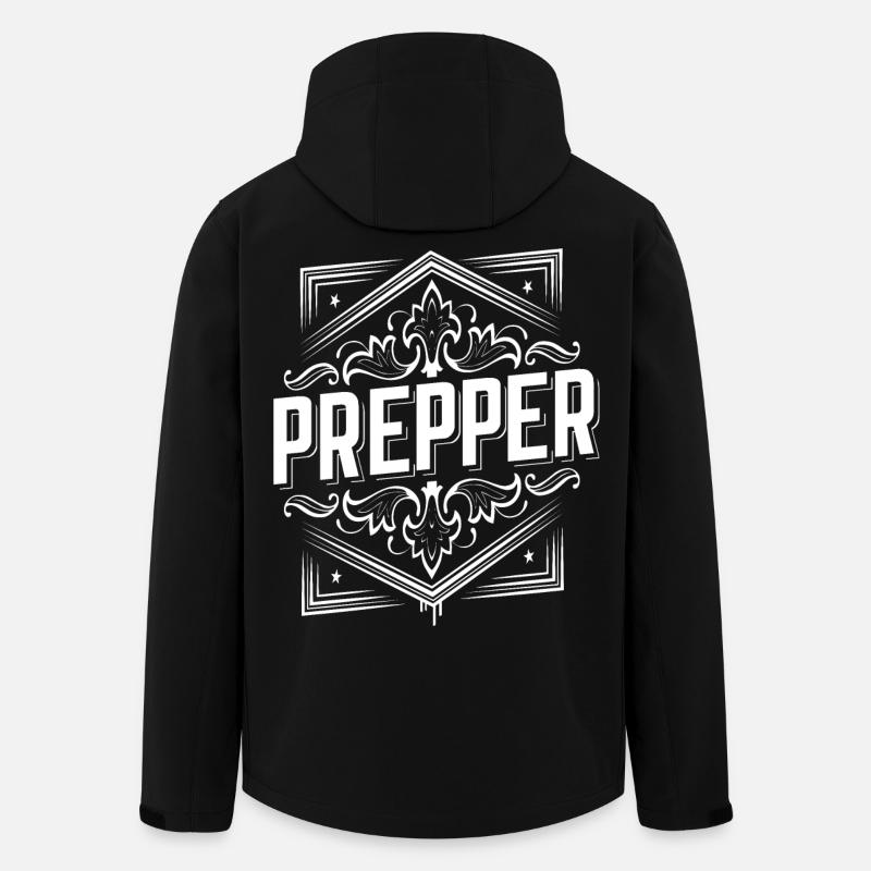 prepper survival doomsday apocalypse - Men’s Recycled Softshell Jacket by Stanley/Stella - black