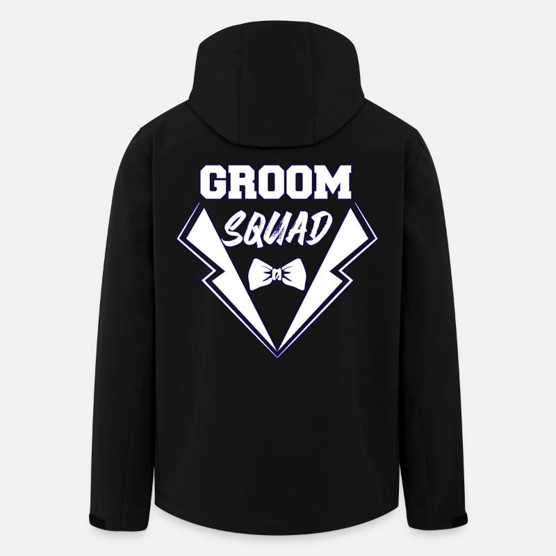 Bräutigam - Recycelte Männer Softshell-Jacke Discoverer von Stanley/Stella - Schwarz