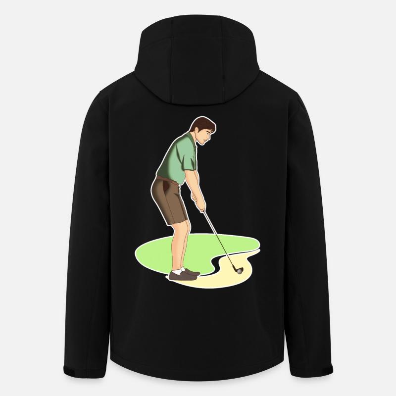 Golf - Golfen - Golfer - Golf spielen - Recycelte Männer Softshell-Jacke von Stanley/Stella - Schwarz