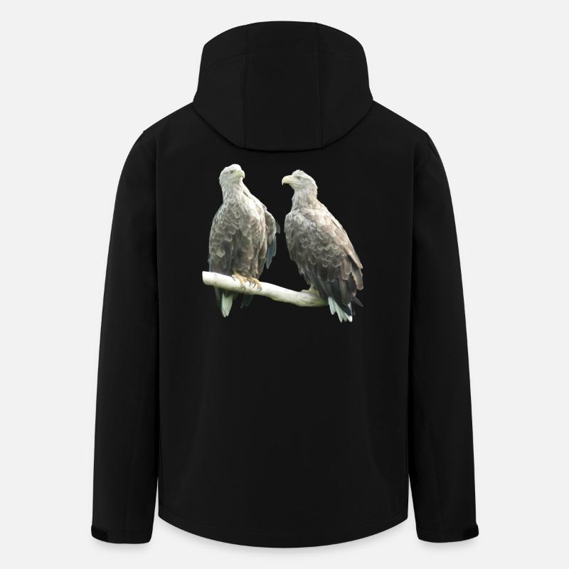 White-tailed eagle - Men’s Recycled Softshell Jacket by Stanley/Stella - black