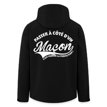Mason Perfection - Men’s Recycled Softshell Jacket by Stanley/Stella - black - Back - AI Model Male 185 light (185cm)