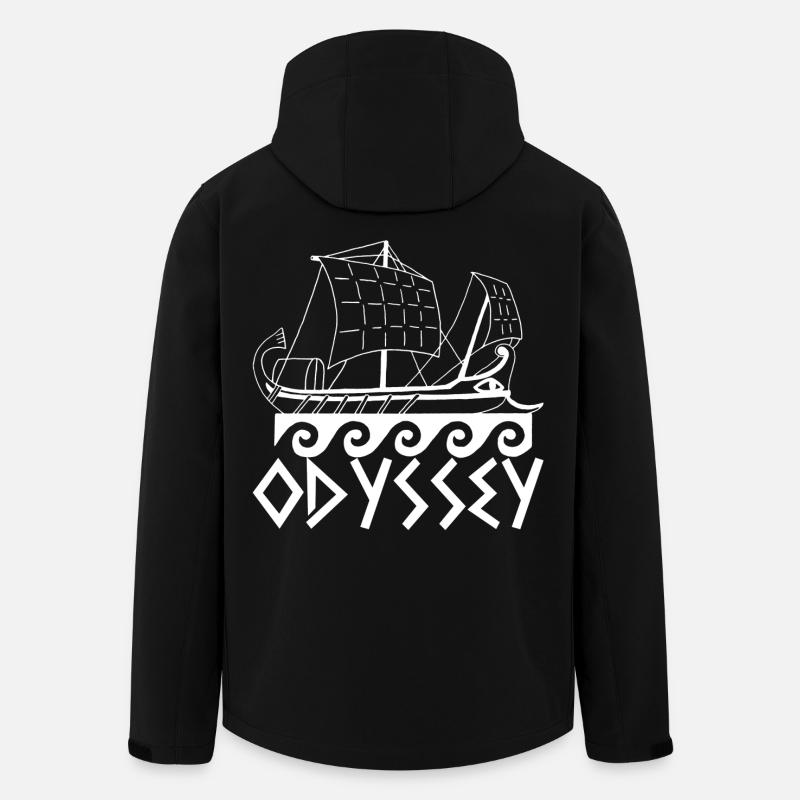 Boot und Odyssee (weiß) - Recycelte Männer Softshell-Jacke von Stanley/Stella - Schwarz