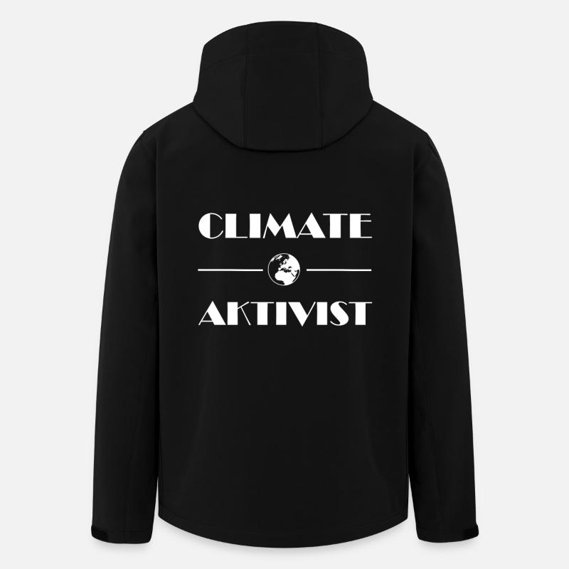 Climate Activist - Men’s Recycled Softshell Jacket by Stanley/Stella - black