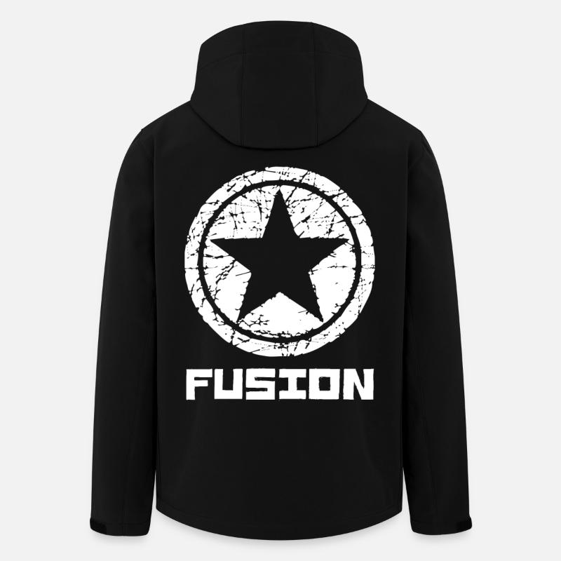 Fusion - Men’s Recycled Softshell Jacket by Stanley/Stella - black