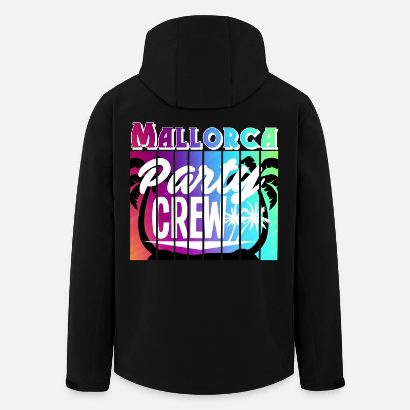 Mallorca Party Crew - Veste softshell homme en polyester recyclé Stanley/Stella - noir