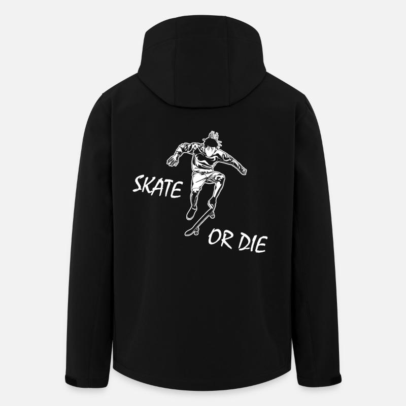 Skate Or Die - Men’s Recycled Softshell Jacket by Stanley/Stella - black