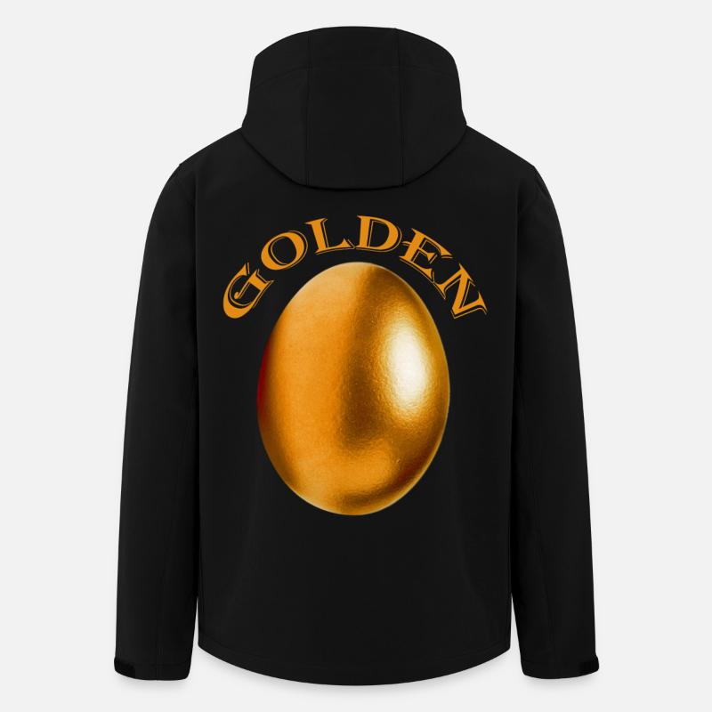 golden egg - Men’s Recycled Softshell Jacket by Stanley/Stella - black