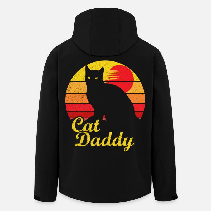 Cat Daddy Best Cat Dad - Veste softshell homme en polyester recyclé Stanley/Stella - noir