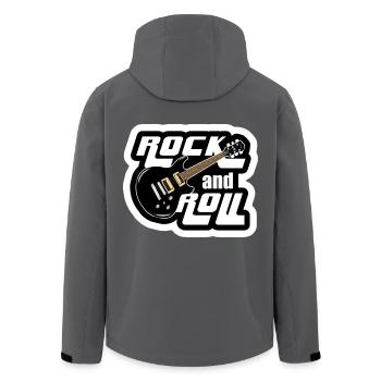 Musicien de style de musique Rock and Roll * - Veste softshell homme en polyester recyclé Stanley/Stella - noir - Dos - AI Model Male 185 light (185cm)
