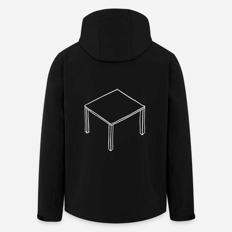 Table white - Men’s Recycled Softshell Jacket by Stanley/Stella - black