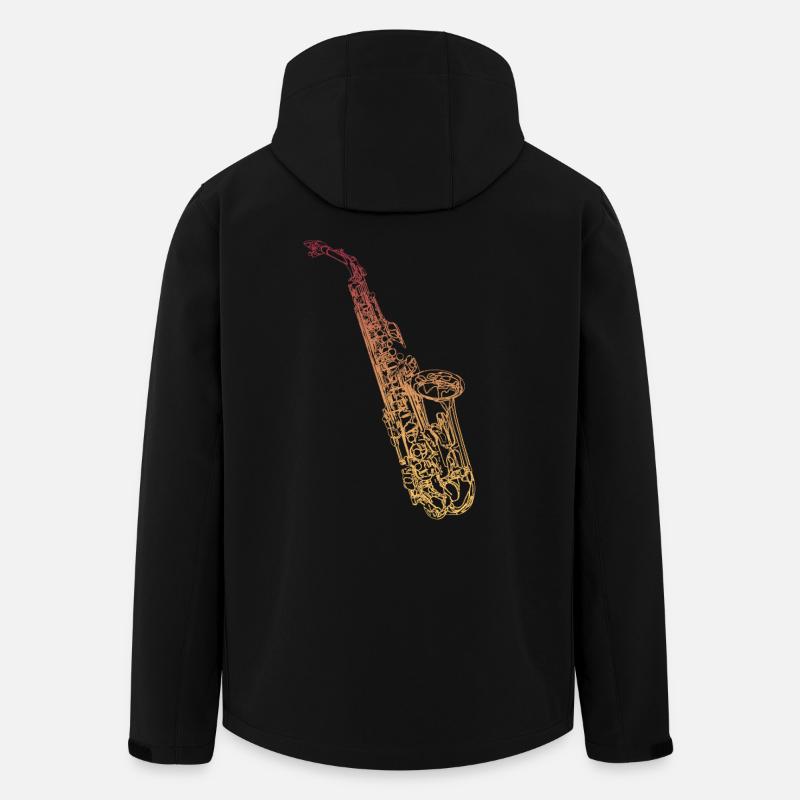 Tenorsaxophon - Recycelte Männer Softshell-Jacke von Stanley/Stella - Schwarz