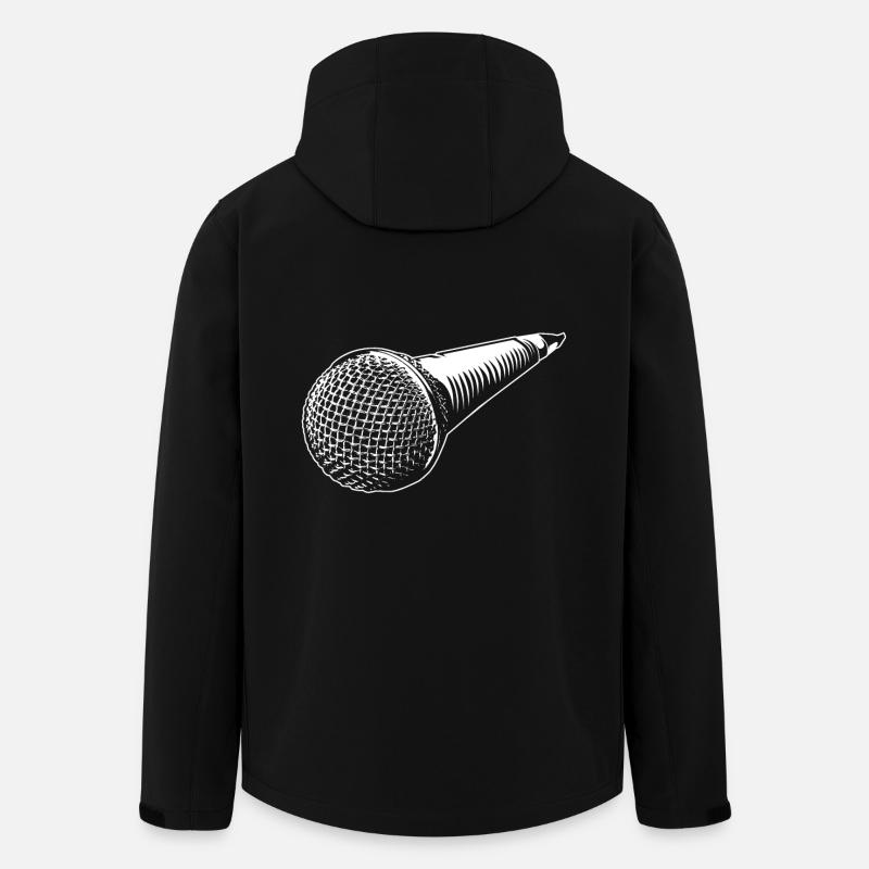 Mikrofon - Recycelte Männer Softshell-Jacke von Stanley/Stella - Schwarz