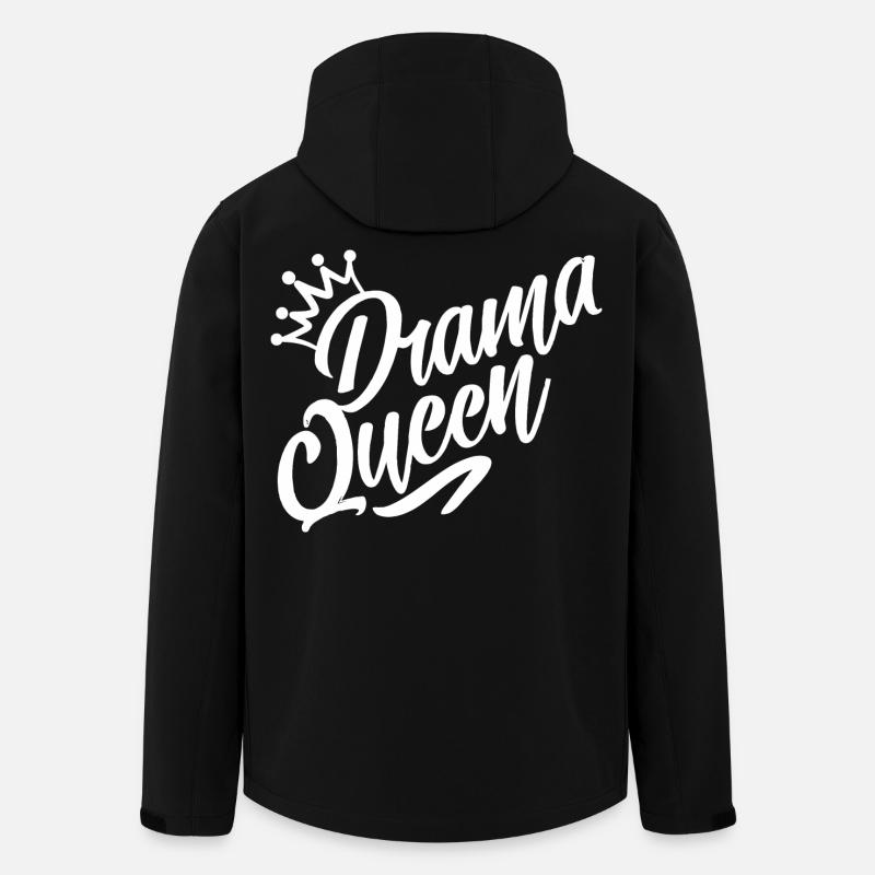 reine du drame - Veste softshell homme en polyester recyclé Stanley/Stella - noir