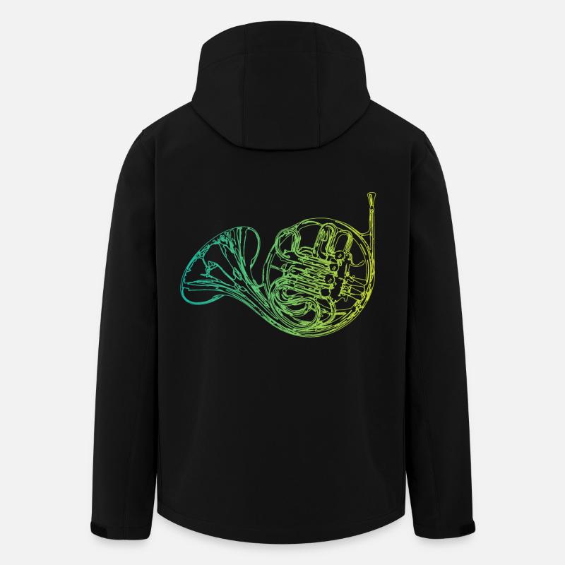 Horn instrument - Men’s Recycled Softshell Jacket Discoverer by Stanley/Stella - black