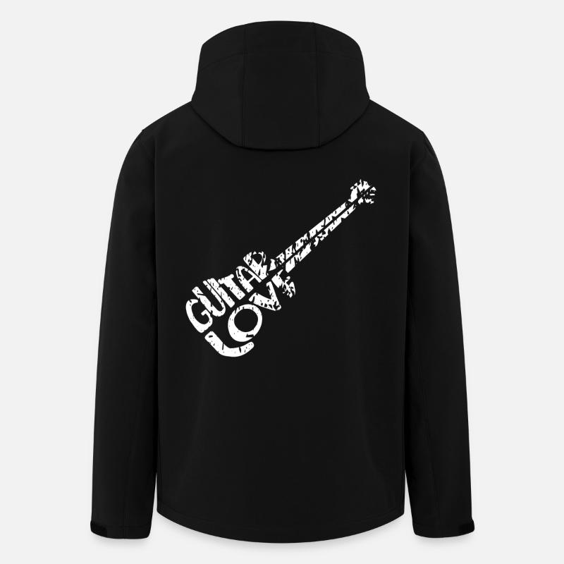 Guitariste - Veste softshell homme en polyester recyclé Stanley/Stella - noir