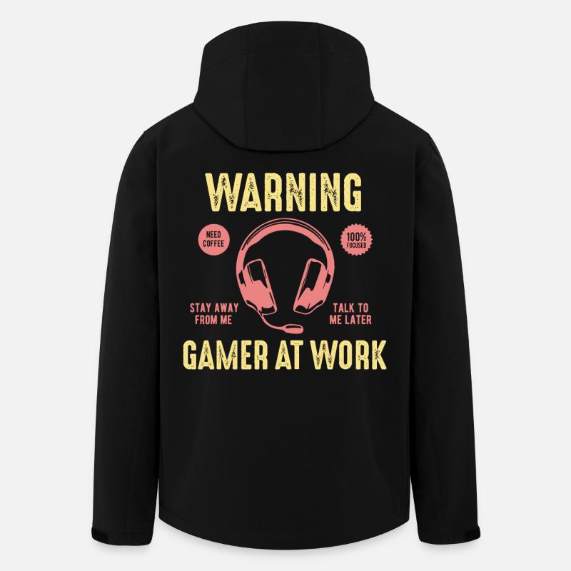 Computer games - Men’s Recycled Softshell Jacket by Stanley/Stella - black