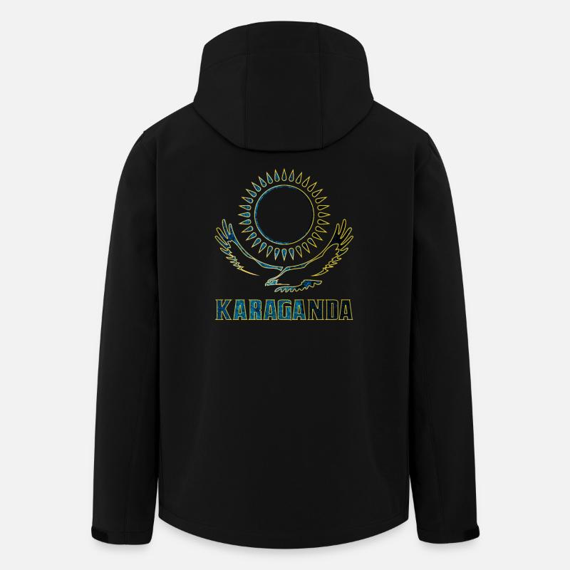 Karaganda Kasachstan Geschenk - Recycelte Männer Softshell-Jacke von Stanley/Stella - Schwarz
