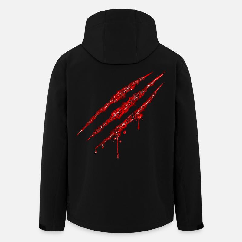 Swirly Claw Marks - Recycelte Männer Softshell-Jacke von Stanley/Stella - Schwarz