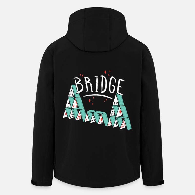 Bridge Kartenspiel - Recycelte Männer Softshell-Jacke von Stanley/Stella - Schwarz