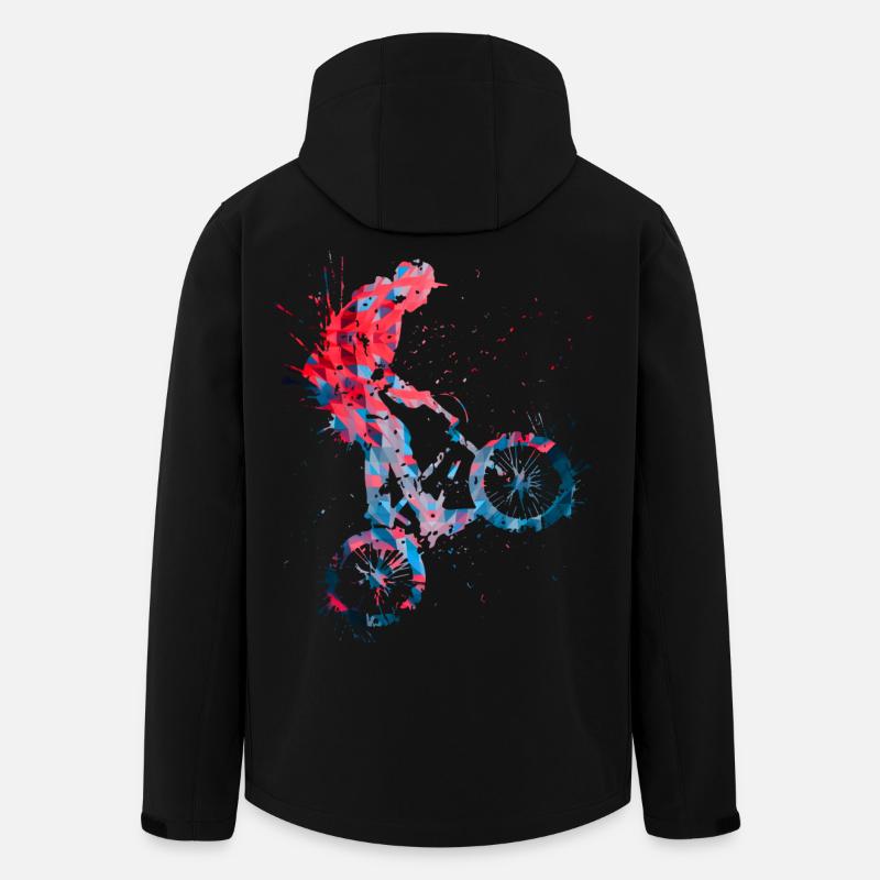 BMX / Bmx / bmx / gift idea / birthday - Men’s Recycled Softshell Jacket by Stanley/Stella - black
