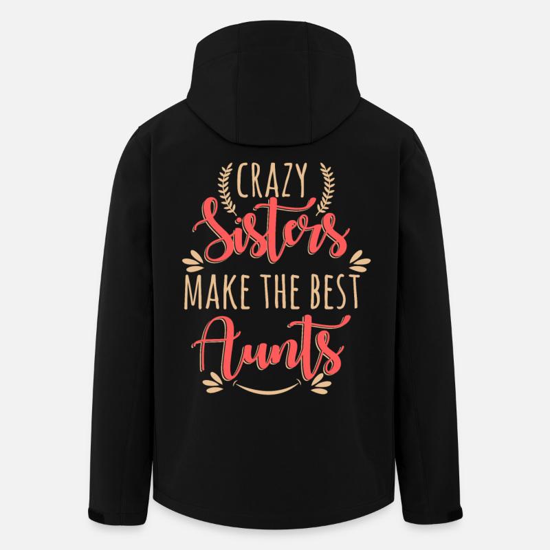 Crazy Sisters Make The Best Aunts - Men’s Recycled Softshell Jacket by Stanley/Stella - black