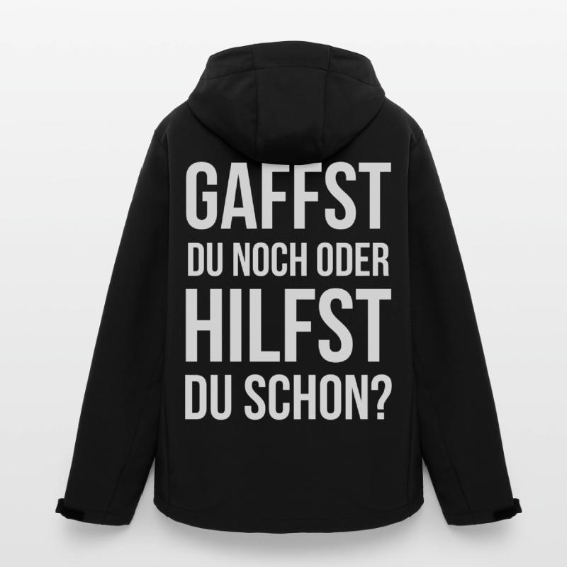 Gaffst du noch oder hilfst du schon? Recycelte Männer Softshell-Jacke von Stanley/Stella