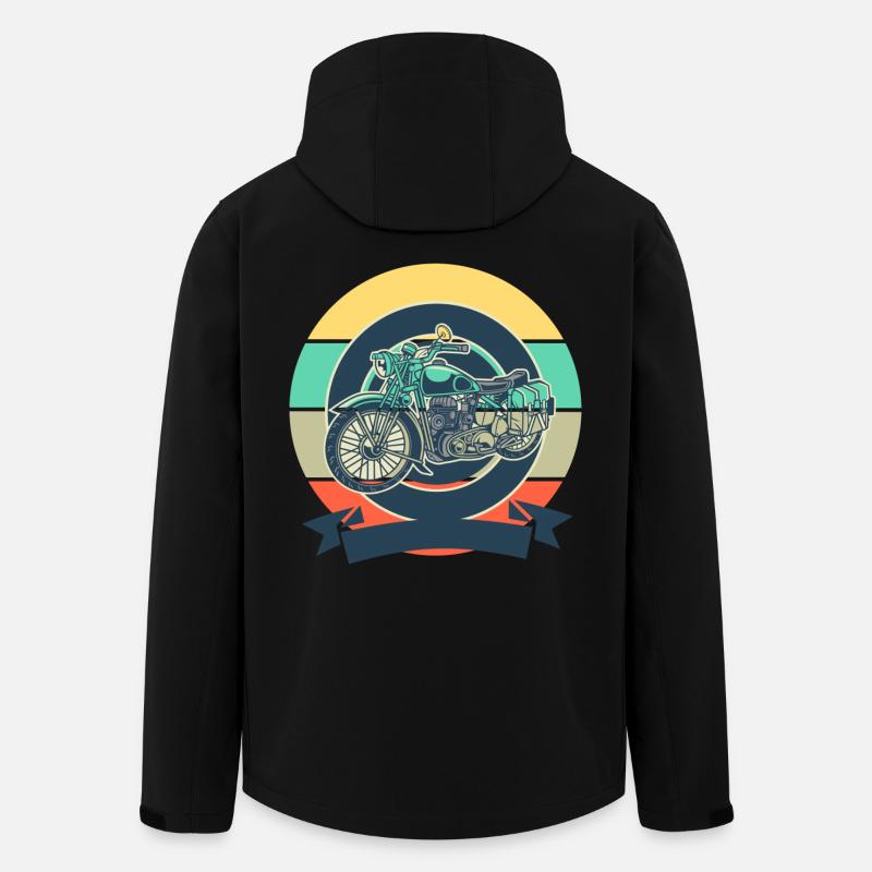 Motorrad - Recycelte Männer Softshell-Jacke von Stanley/Stella - Schwarz