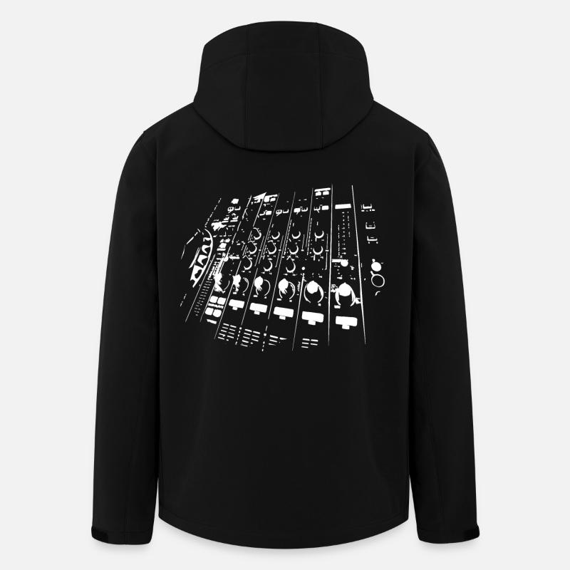 Diskjockey - Recycelte Männer Softshell-Jacke von Stanley/Stella - Schwarz