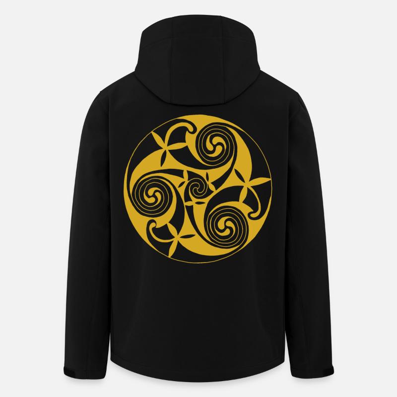 Natursymbol - Recycelte Männer Softshell-Jacke von Stanley/Stella - Schwarz