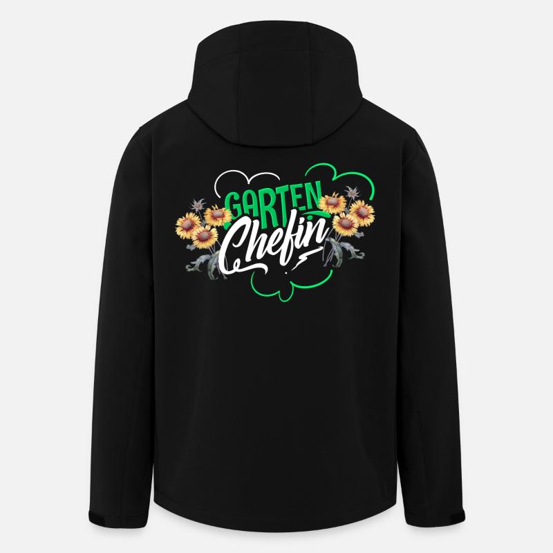 Garten Chefin - Recycelte Männer Softshell-Jacke von Stanley/Stella - Schwarz