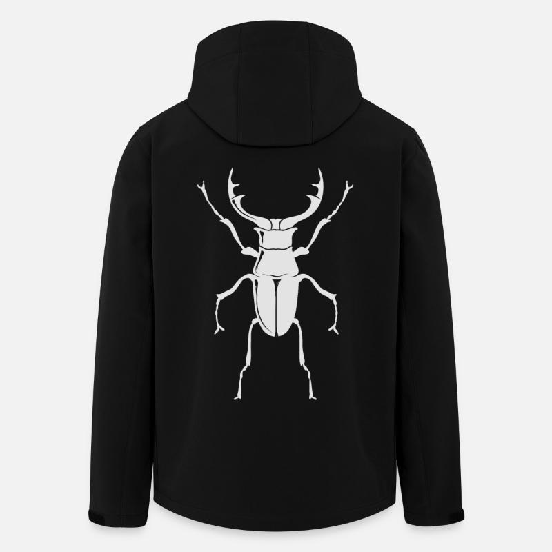 Großer Hirschkäfer - Insekten - Recycelte Männer Softshell-Jacke von Stanley/Stella - Schwarz