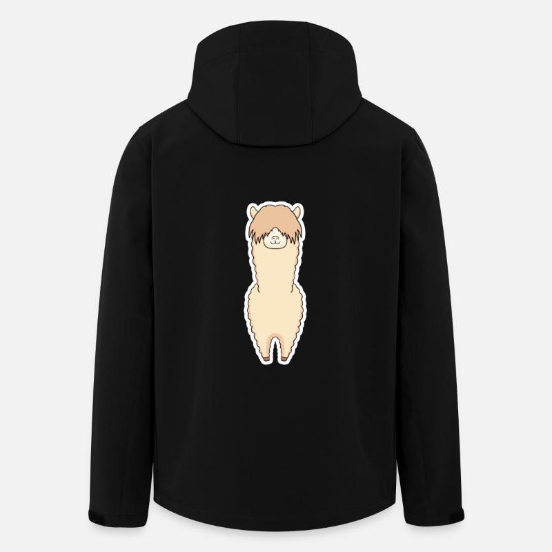 Llama - Recycelte Männer Softshell-Jacke von Stanley/Stella - Schwarz
