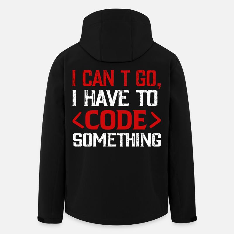 Programmeur, Nerd , Code informatique - Veste softshell homme en polyester recyclé Stanley/Stella - noir