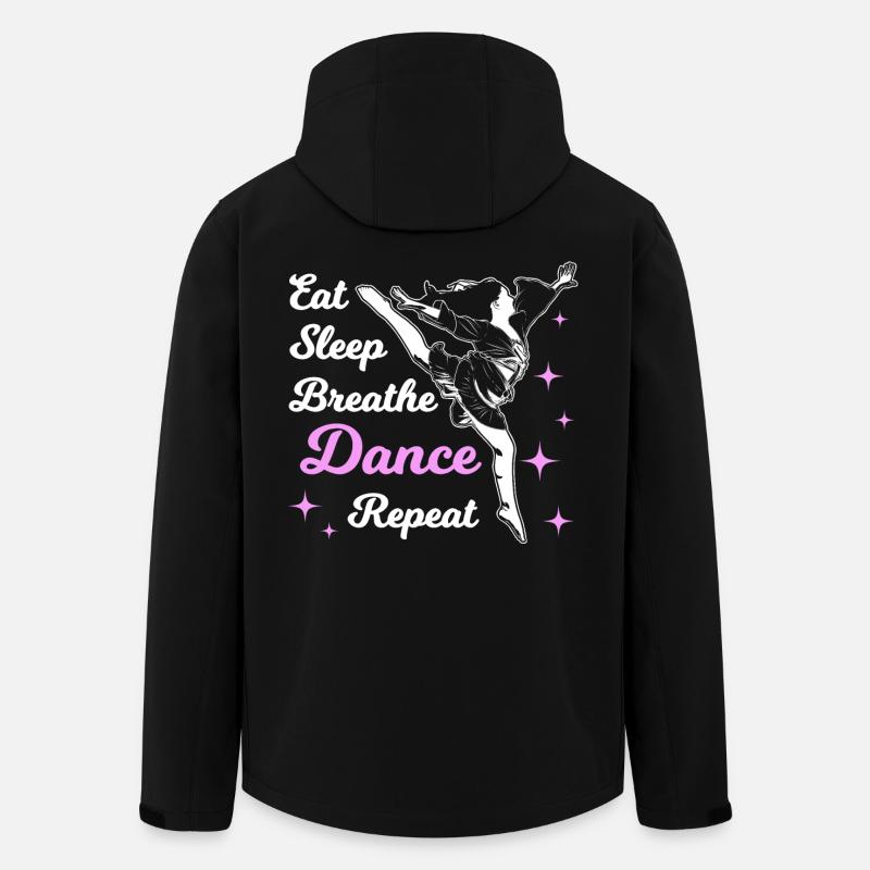 Eat Sleep Dance - Veste softshell homme en polyester recyclé Stanley/Stella - noir