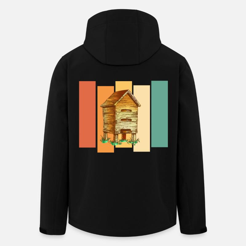 Bienen Imker - Recycelte Männer Softshell-Jacke von Stanley/Stella - Schwarz