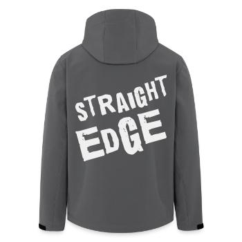 Rebellion with Principles – Straight Edge Punk - Men’s Recycled Softshell Jacket by Stanley/Stella - black - Back - AI Model Male 185 light (185cm)