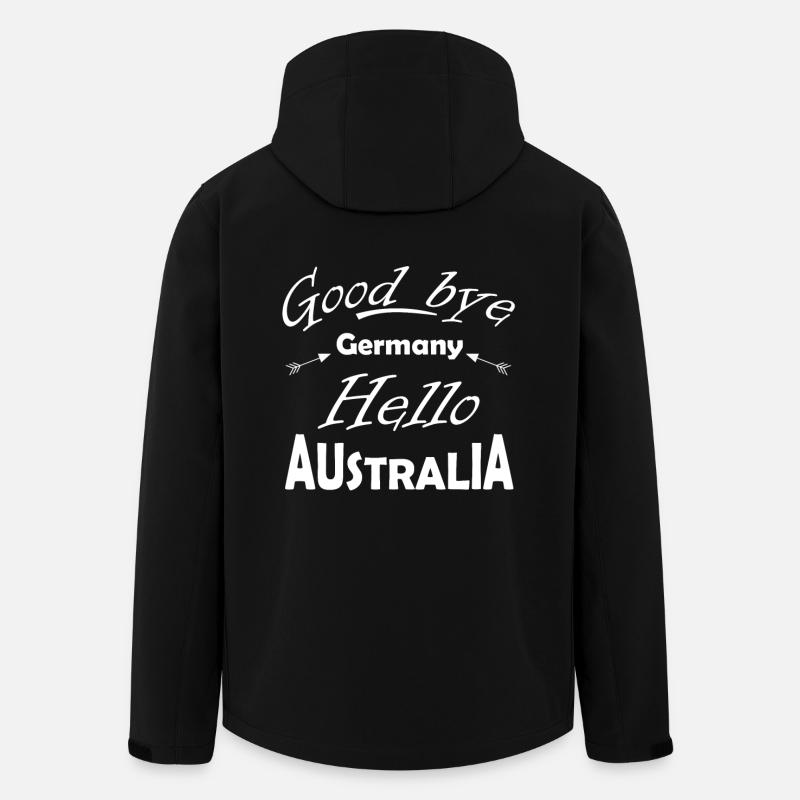 Hello Australia - Men’s Recycled Softshell Jacket by Stanley/Stella - black