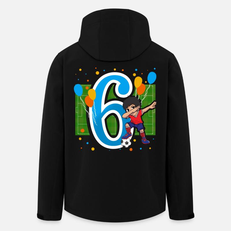 6 Jahre Geburtstag Dabbing Kinder - Recycelte Männer Softshell-Jacke von Stanley/Stella - Schwarz