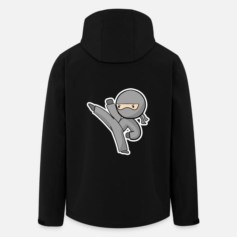 Ninja Kick - Men’s Recycled Softshell Jacket by Stanley/Stella - black