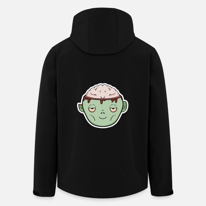 Zombie Hirn im Becher - Recycelte Männer Softshell-Jacke von Stanley/Stella - Schwarz