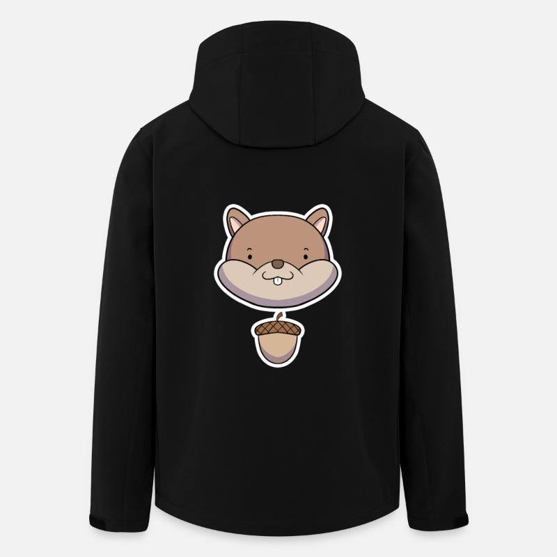 Eichhörnchen - Recycelte Männer Softshell-Jacke von Stanley/Stella - Schwarz