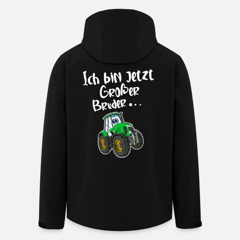 Ich Bin Jetzt Großer Bruder - Recycelte Männer Softshell-Jacke von Stanley/Stella - Schwarz