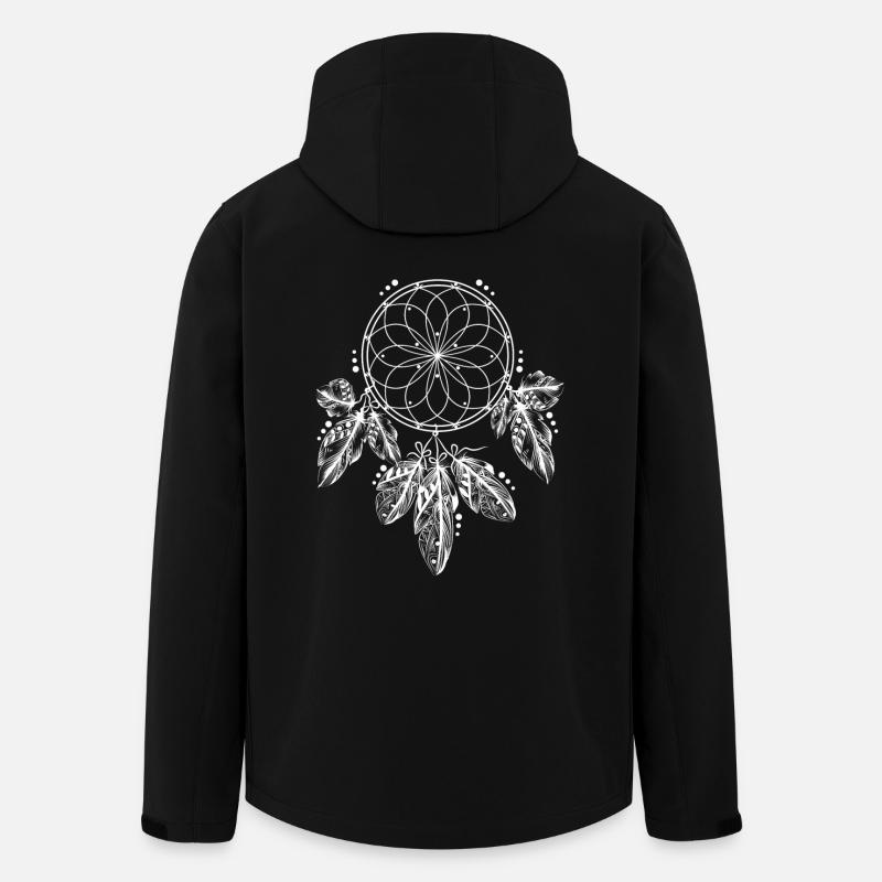 Traumfänger - Recycelte Männer Softshell-Jacke von Stanley/Stella - Schwarz