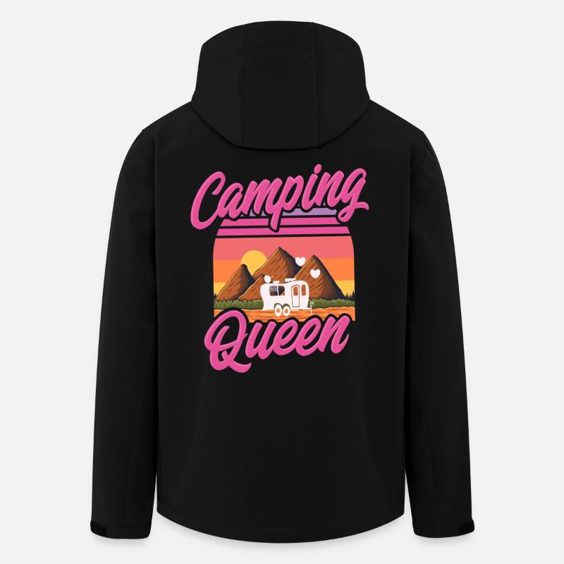 Camping Queen - Recycelte Männer Softshell-Jacke von Stanley/Stella - Schwarz