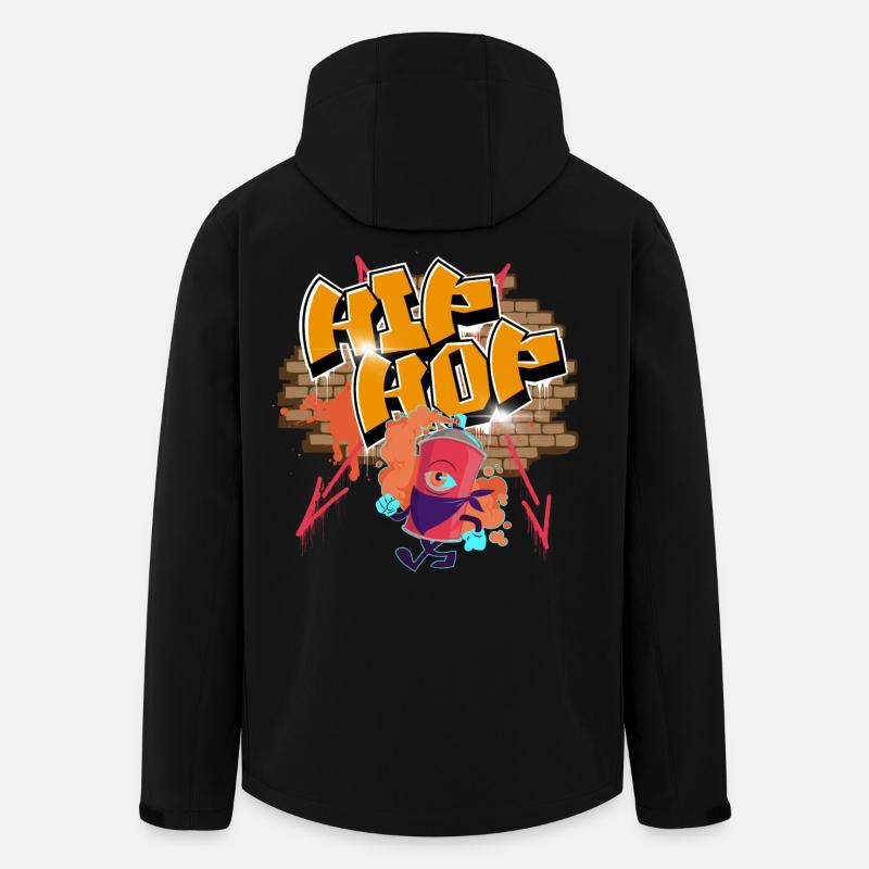 Hip Hop Graffiti - Recycelte Männer Softshell-Jacke von Stanley/Stella - Schwarz